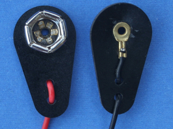 大号单个9V电池扣